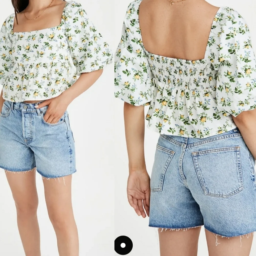 FAITHFULL THE BRAND floral crop top